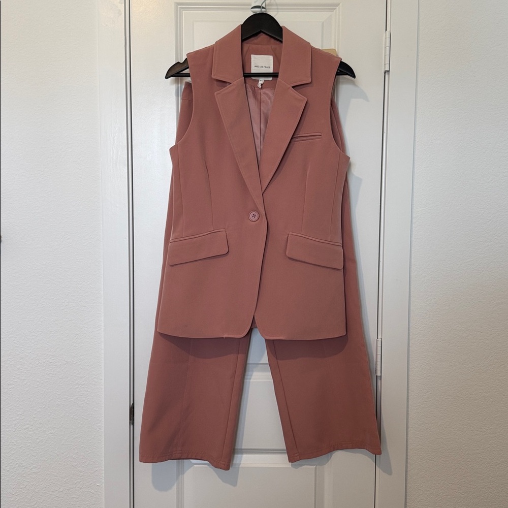 Avec Les Filles Pink Pantsuit